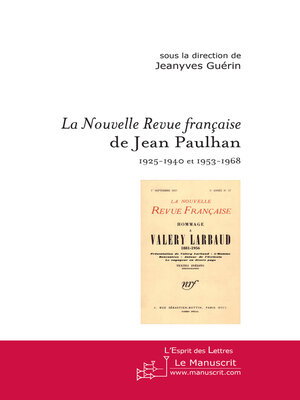 cover image of La Nouvelle Revue française de Jean Paulhan